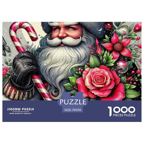 Weihnachtsmann-Puzzle für Erwachsene und Kinder, Lernspiele, Heimdekoration, 70 x 50 cm, 1000 Teile Weihnachtsmann-Puzzle für Erwachsene und Kinder, Lernspiele, Heimdekoration, 70 x 50 cm, 1000 Teile von VFQWPYAJN