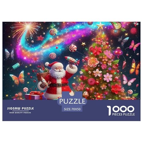 Weihnachtsmann-Puzzle für Erwachsene und Kinder, Lernspiele, Heimdekoration, 70 x 50 cm, 1000 Teile Weihnachtsmann-Puzzle für Erwachsene und Kinder, Lernspiele, Heimdekoration, 70 x 50 cm, 1000 Teile von VFQWPYAJN