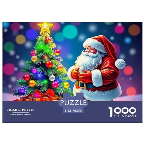 Weihnachtsmann-Puzzle für Erwachsene und Kinder, Lernspiele, Heimdekoration, 70 x 50 cm, 1000 Teile Weihnachtsmann-Puzzle für Erwachsene und Kinder, Lernspiele, Heimdekoration, 70 x 50 cm, 1000 Teile von VFQWPYAJN