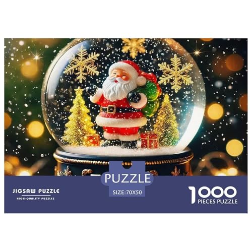Weihnachtsmann-Puzzle mit 1000 Teilen, für Erwachsene, herausfordernde Spiele, Heimdekoration, 70 x 50 cm, 1000 Teile Weihnachtsmann-Puzzle mit 1000 Teilen, für Erwachsene, herausfordernde Spiele, Heimdekoration, 70 x 50 cm, 1000 Teile von VFQWPYAJN