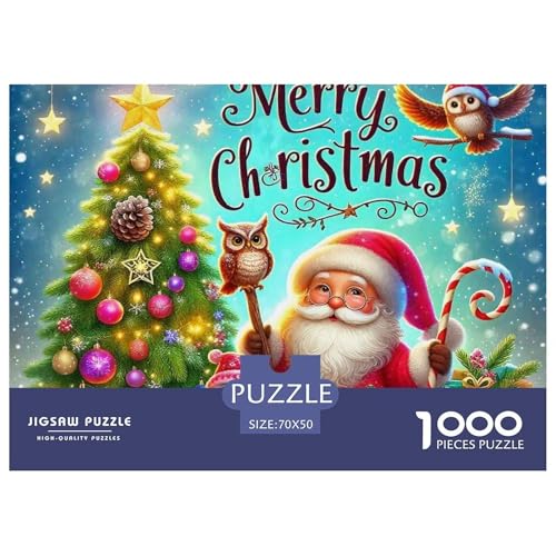 Weihnachtsmann-Puzzle mit 1000 Teilen, für Erwachsene und Kinder, herausfordernde Spiele, schöne Dekoration, 70 x 50 cm, 1000 Teile Weihnachtsmann-Puzzle mit 1000 Teilen, für Erwachsene und Kinder, herausfordernde Spiele, schöne Dekoration, 70 x 50 cm, 1000 Teile von VFQWPYAJN