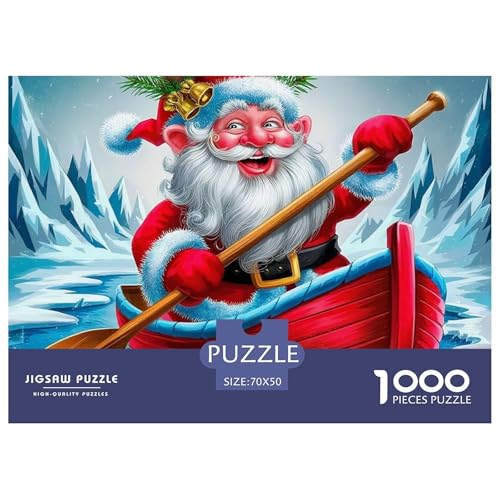 Weihnachtsmann-Puzzles für Erwachsene, 1000 Teile, Brainteasing-Spiele, schöne Dekoration, 70 x 50 cm, 1000 Stück Weihnachtsmann-Puzzles für Erwachsene, 1000 Teile, Brainteasing-Spiele, schöne Dekoration, 70 x 50 cm, 1000 Stück von VFQWPYAJN