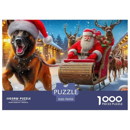 Weihnachtsmann-Puzzles für Erwachsene, 1000 Teile, Brainteasing-Spiele, schöne Dekoration, 70 x 50 cm, 1000 Stück Weihnachtsmann-Puzzles für Erwachsene, 1000 Teile, Brainteasing-Spiele, schöne Dekoration, 70 x 50 cm, 1000 Stück von VFQWPYAJN