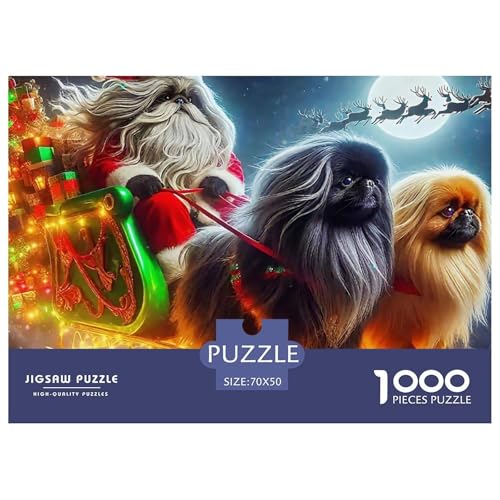 Weihnachtsmann-Puzzles für Erwachsene, 1000 Teile, Denkspiele, Heimdekoration, 70 x 50 cm, 1000 Stück Weihnachtsmann-Puzzles für Erwachsene, 1000 Teile, Denkspiele, Heimdekoration, 70 x 50 cm, 1000 Stück von VFQWPYAJN
