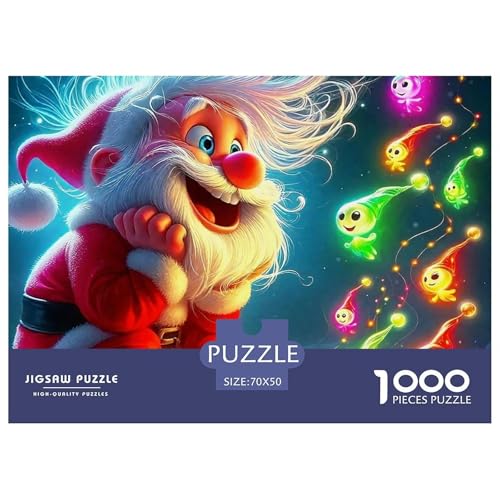 Weihnachtsmann-Puzzles für Erwachsene, 1000 Teile, Denkspiele, Heimdekoration, 70 x 50 cm, 1000 Stück Weihnachtsmann-Puzzles für Erwachsene, 1000 Teile, Denkspiele, Heimdekoration, 70 x 50 cm, 1000 Stück von VFQWPYAJN