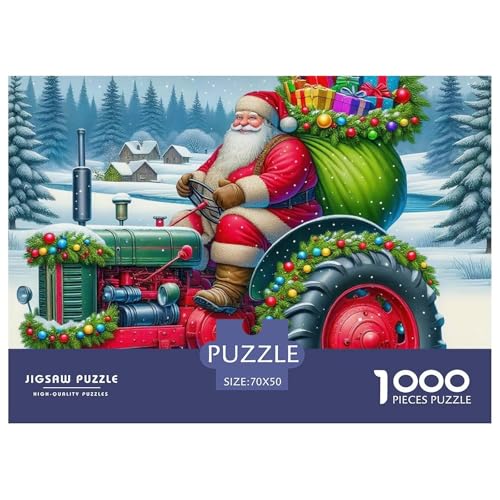 Weihnachtsmann-Puzzles für Erwachsene, 1000 Teile, herausfordernde Spiele, schöne Dekoration, 70 x 50 cm, 1000 Stück Weihnachtsmann-Puzzles für Erwachsene, 1000 Teile, herausfordernde Spiele, schöne Dekoration, 70 x 50 cm, 1000 Stück von VFQWPYAJN