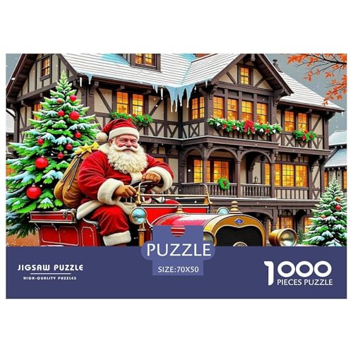 Weihnachtsmann-Puzzles für Erwachsene, 1000 Teile, lustige Denkspiele, schöne Dekoration, 70 x 50 cm, 1000 Teile Weihnachtsmann-Puzzles für Erwachsene, 1000 Teile, lustige Denkspiele, schöne Dekoration, 70 x 50 cm, 1000 Teile von VFQWPYAJN