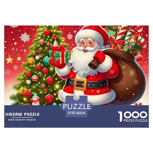 Weihnachtsmann-Puzzles für Erwachsene, 1000 Teile, lustige Lernspiele, Heimdekoration, 38 x 26 cm, 1000 Stück Weihnachtsmann-Puzzles für Erwachsene, 1000 Teile, lustige Lernspiele, Heimdekoration, 38 x 26 cm, 1000 Stück von VFQWPYAJN