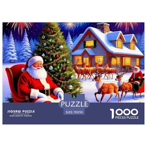Weihnachtsmann-Puzzles für Erwachsene, 1000 Teile, lustige herausfordernde Spiele, Heimdekoration, 70 x 50 cm, 1000 Teile Weihnachtsmann-Puzzles für Erwachsene, 1000 Teile, lustige herausfordernde Spiele, Heimdekoration, 70 x 50 cm, 1000 Teile von VFQWPYAJN