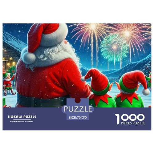 Weihnachtsmann-Puzzles für Erwachsene, 1000 Teile, lustige herausfordernde Spiele, Heimdekoration, 70 x 50 cm, 1000 Teile Weihnachtsmann-Puzzles für Erwachsene, 1000 Teile, lustige herausfordernde Spiele, Heimdekoration, 70 x 50 cm, 1000 Teile von VFQWPYAJN