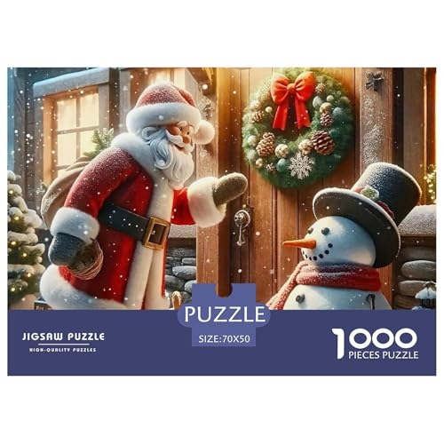 Weihnachtsmann-Puzzles für Erwachsene, 1000 Teile, lustige herausfordernde Spiele, Heimdekoration, 70 x 50 cm, 1000 Teile Weihnachtsmann-Puzzles für Erwachsene, 1000 Teile, lustige herausfordernde Spiele, Heimdekoration, 70 x 50 cm, 1000 Teile von VFQWPYAJN