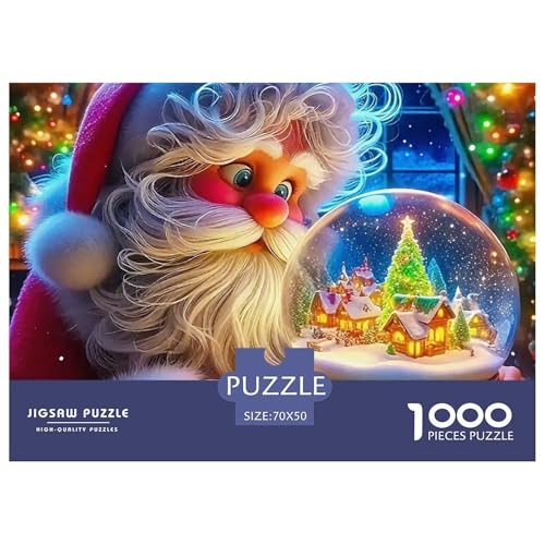 Weihnachtsmann-Puzzles für Erwachsene, 1000 Teile, lustige herausfordernde Spiele, schöne Dekoration, 70 x 50 cm, 1000 Teile Weihnachtsmann-Puzzles für Erwachsene, 1000 Teile, lustige herausfordernde Spiele, schöne Dekoration, 70 x 50 cm, 1000 Teile von VFQWPYAJN