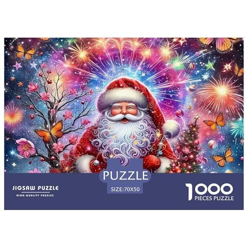 Weihnachtsmann-Puzzles für Erwachsene, 1000 Teile, lustige herausfordernde Spiele, schöne Dekoration, 70 x 50 cm, 1000 Teile Weihnachtsmann-Puzzles für Erwachsene, 1000 Teile, lustige herausfordernde Spiele, schöne Dekoration, 70 x 50 cm, 1000 Teile von VFQWPYAJN