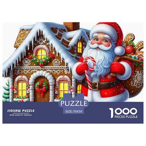 Weihnachtsmann-Puzzles für Erwachsene, 1000 Teile, lustige herausfordernde Spiele, schöne Dekoration, 70 x 50 cm, 1000 Teile Weihnachtsmann-Puzzles für Erwachsene, 1000 Teile, lustige herausfordernde Spiele, schöne Dekoration, 70 x 50 cm, 1000 Teile von VFQWPYAJN