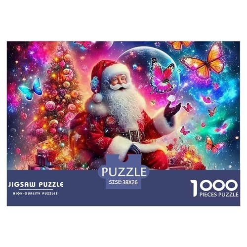 Weihnachtsmann-Puzzles für Erwachsene, 1000 Teile, lustiges Denkspiel, Heimdekoration, 38 x 26 cm, 1000 Teile Weihnachtsmann-Puzzles für Erwachsene, 1000 Teile, lustiges Denkspiel, Heimdekoration, 38 x 26 cm, 1000 Teile von VFQWPYAJN