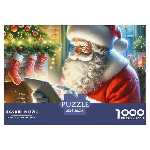 Weihnachtsmann-Puzzles für Erwachsene, 1000 Teile, lustiges Denkspiel, Heimdekoration, 38 x 26 cm, 1000 Teile Weihnachtsmann-Puzzles für Erwachsene, 1000 Teile, lustiges Denkspiel, Heimdekoration, 38 x 26 cm, 1000 Teile von VFQWPYAJN