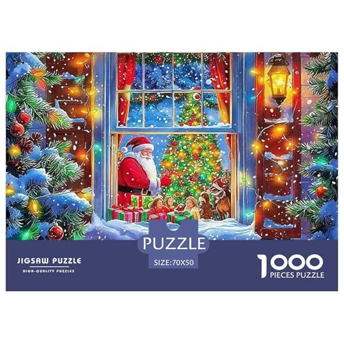 Weihnachtsmann-Puzzles für Erwachsene, 1000 Teile, lustiges Denkspiel, Heimdekoration, 70 x 50 cm, 1000 Teile Weihnachtsmann-Puzzles für Erwachsene, 1000 Teile, lustiges Denkspiel, Heimdekoration, 70 x 50 cm, 1000 Teile von VFQWPYAJN
