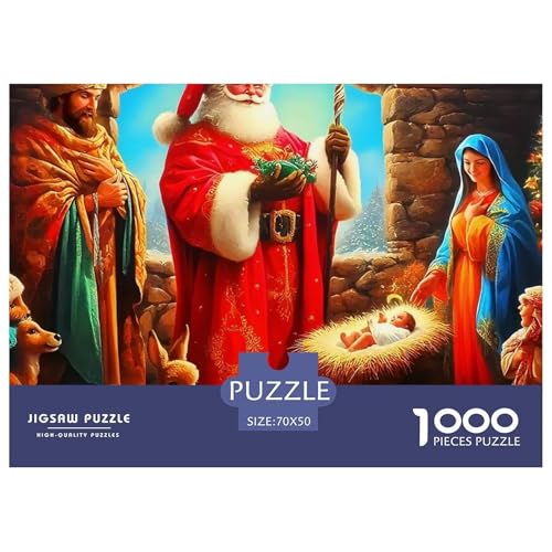 Weihnachtsmann-Puzzles für Erwachsene, 1000 Teile, lustiges Denkspiel, Heimdekoration, 70 x 50 cm, 1000 Teile Weihnachtsmann-Puzzles für Erwachsene, 1000 Teile, lustiges Denkspiel, Heimdekoration, 70 x 50 cm, 1000 Teile von VFQWPYAJN