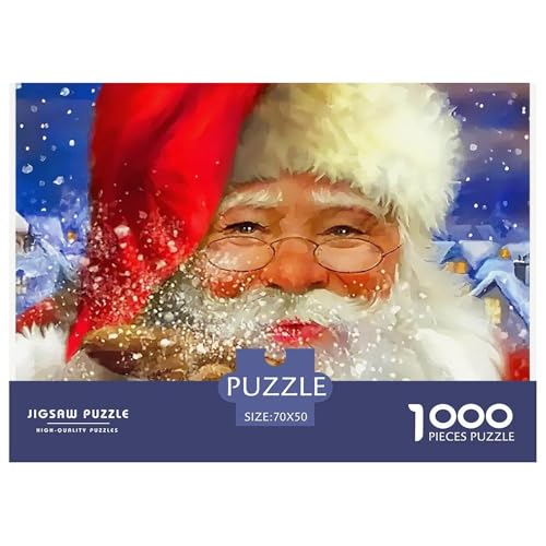 Weihnachtsmann-Puzzles für Erwachsene, 1000 Teile, lustiges Denkspiel, Heimdekoration, 70 x 50 cm, 1000 Teile Weihnachtsmann-Puzzles für Erwachsene, 1000 Teile, lustiges Denkspiel, Heimdekoration, 70 x 50 cm, 1000 Teile von VFQWPYAJN