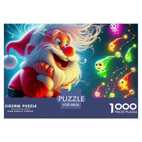Weihnachtsmann-Puzzles für Erwachsene, lustige Denkspiele, schöne Dekoration, 38 x 26 cm, 1000 Teile Weihnachtsmann-Puzzles für Erwachsene, lustige Denkspiele, schöne Dekoration, 38 x 26 cm, 1000 Teile von VFQWPYAJN