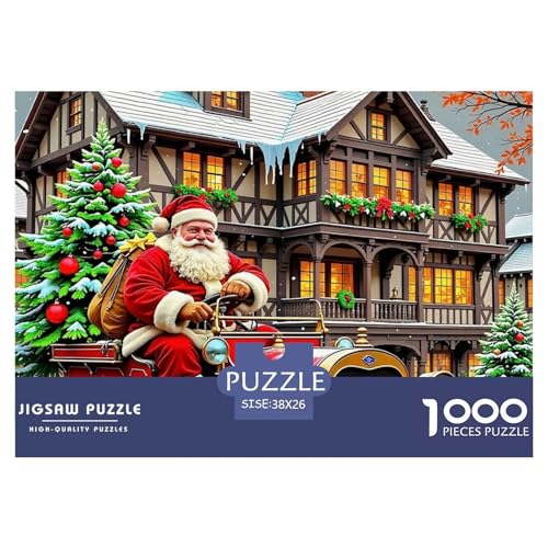 Weihnachtsmann-Puzzles für Erwachsene, lustige Lernspiele, schöne Dekoration, 38 x 26 cm, 1000 Stück Weihnachtsmann-Puzzles für Erwachsene, lustige Lernspiele, schöne Dekoration, 38 x 26 cm, 1000 Stück von VFQWPYAJN