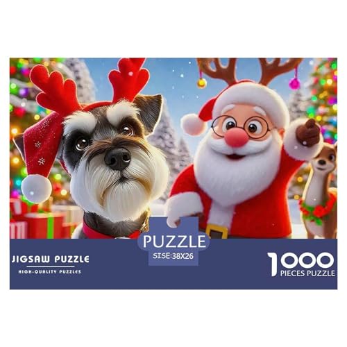 Weihnachtsmann-Puzzles für Erwachsene und Kinder, 1000 Teile, Lernspiele, Heimdekoration, 38 x 26 cm, 1000 Stück Weihnachtsmann-Puzzles für Erwachsene und Kinder, 1000 Teile, Lernspiele, Heimdekoration, 38 x 26 cm, 1000 Stück von VFQWPYAJN