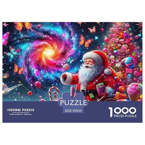 Weihnachtsmann-Puzzles für Erwachsene und Kinder, 1000 Teile, herausfordernde Spiele, Heimdekoration, 70 x 50 cm, 1000 Teile Weihnachtsmann-Puzzles für Erwachsene und Kinder, 1000 Teile, herausfordernde Spiele, Heimdekoration, 70 x 50 cm, 1000 Teile von VFQWPYAJN