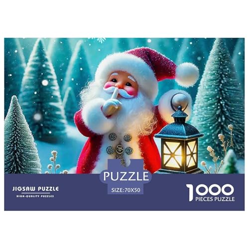 Weihnachtsmann-Puzzles für Erwachsene und Kinder, 1000 Teile, herausfordernde Spiele, Heimdekoration, 70 x 50 cm, 1000 Teile Weihnachtsmann-Puzzles für Erwachsene und Kinder, 1000 Teile, herausfordernde Spiele, Heimdekoration, 70 x 50 cm, 1000 Teile von VFQWPYAJN