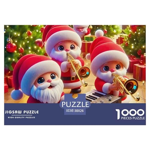Weihnachtsmann-Puzzles für Erwachsene und Kinder, Lernspiele, Heimdekoration, 38 x 26 cm, 1000 Stück Weihnachtsmann-Puzzles für Erwachsene und Kinder, Lernspiele, Heimdekoration, 38 x 26 cm, 1000 Stück von VFQWPYAJN
