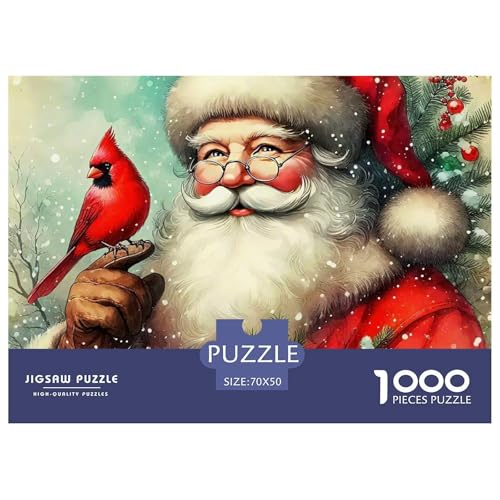 Weihnachtsmann-Puzzles für Erwachsene und Kinder, Lernspiele, Heimdekoration, 70 x 50 cm, 1000 Stück Weihnachtsmann-Puzzles für Erwachsene und Kinder, Lernspiele, Heimdekoration, 70 x 50 cm, 1000 Stück von VFQWPYAJN