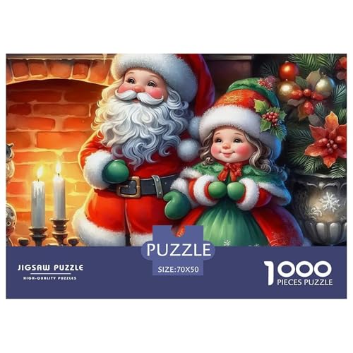 Weihnachtsmann-Puzzles für Erwachsene und Kinder, Lernspiele, Heimdekoration, 70 x 50 cm, 1000 Stück Weihnachtsmann-Puzzles für Erwachsene und Kinder, Lernspiele, Heimdekoration, 70 x 50 cm, 1000 Stück von VFQWPYAJN