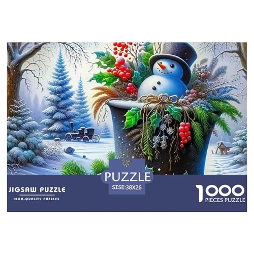 Weihnachtsthema 1000 Teile Puzzle Für Erwachsene Clevere Rätsel Herausforderung Spielzeug 38x26cm/1000pcs von VFQWPYAJN