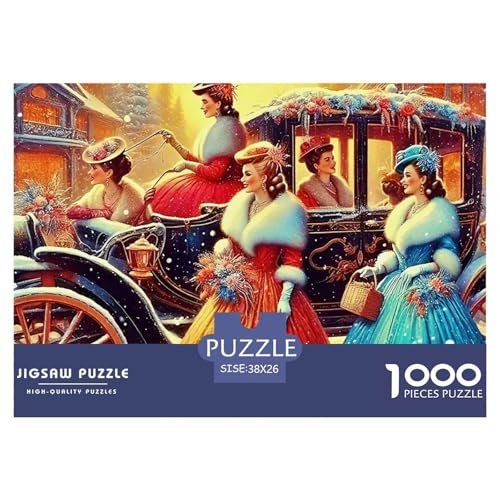Weihnachtsthema 1000 Teile Puzzle Für Erwachsene Mit Gemütliche Studie-Motiv Für Pädagogisches Spiel 38x26cm/1000pcs von VFQWPYAJN