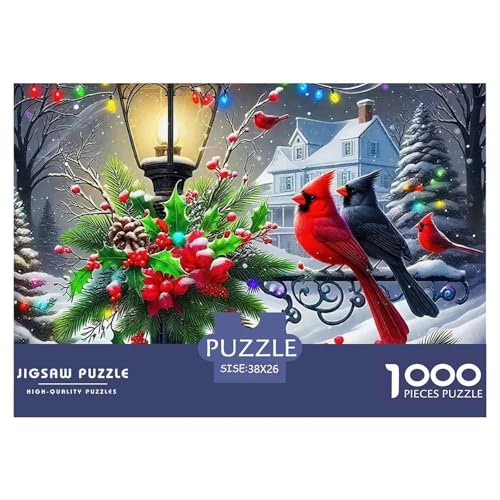 Weihnachtsthema 1000 Teile Puzzle Für Erwachsene Mit Gemütliche Studie-Motiv Impossible Game 38x26cm/1000pcs von VFQWPYAJN