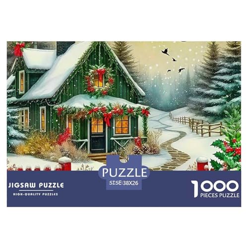 Weihnachtsthema 1000 Teile Puzzle Für Erwachsene Und Kinder Clevere Rätsel Für Pädagogisches Spiel 38x26cm/1000pcs von VFQWPYAJN