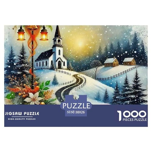 Weihnachtsthema 1000 Teile Puzzle Für Erwachsene Und Kinder Puzzles-Geschenk Für Pädagogisches Spiel 38x26cm/1000pcs von VFQWPYAJN