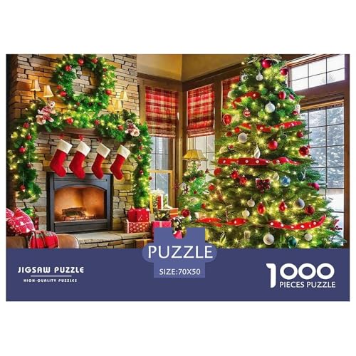 Weihnachtsthema 1000 Teile Puzzle Für Erwachsene Und Kinder Puzzles-Geschenk Für Pädagogisches Spiel 70x50cm/1000pcs von VFQWPYAJN
