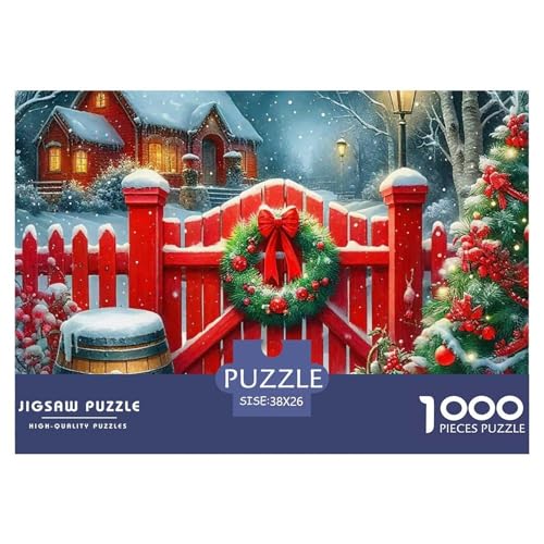 Weihnachtsthema Puzzle 1000 Teile Für Erwachsene Clevere Rätsel Für Pädagogisches Spiel 38x26cm/1000pcs von VFQWPYAJN