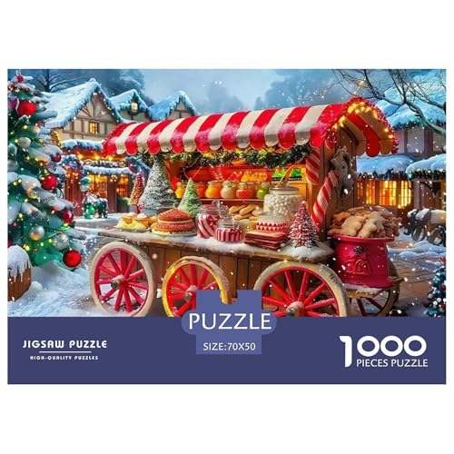 Weihnachtsthema Puzzle 1000 Teile Für Erwachsene Kinder Clevere Rätsel Für Pädagogisches Spiel 70x50cm/1000pcs von VFQWPYAJN
