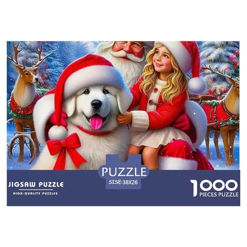 Weihnachtsthema Puzzle 1000 Teile Für Erwachsene Kinder Clevere Rätsel Herausforderung Spielzeug 38x26cm/1000pcs von VFQWPYAJN