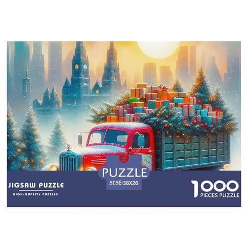 Weihnachtsthema Puzzle 1000 Teile Für Erwachsene Kinder Mit Gemütliche Studie-Motiv Impossible Game 38x26cm/1000pcs von VFQWPYAJN