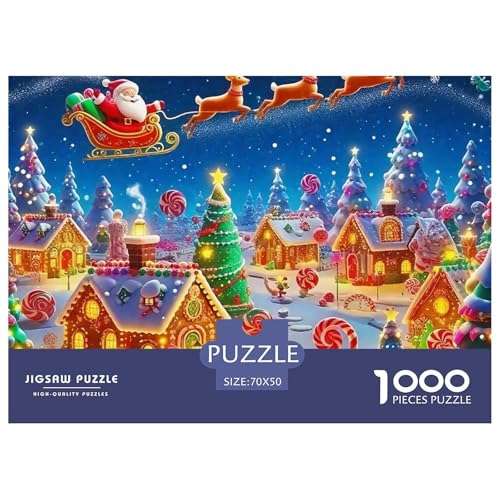 Weihnachtsthema Puzzle 1000 Teile Für Erwachsene Kinder Puzzles-Geschenk Herausforderung Spielzeug 70x50cm/1000pcs Weihnachtsthema Puzzle 1000 Teile Für Erwachsene Kinder Puzzles-Geschenk Herausforderung Spielzeug 70x50cm/1000pcs von VFQWPYAJN