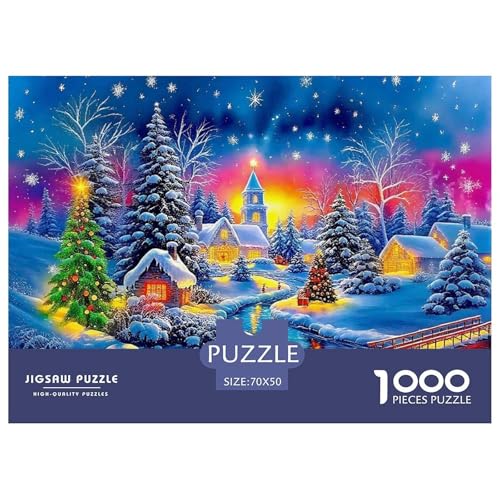 Weihnachtsthema Puzzle 1000 Teile Für Erwachsene Kinder Puzzles-Geschenk Impossible Game 70x50cm/1000pcs von VFQWPYAJN