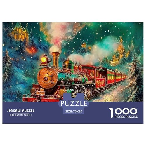 Weihnachtsthema Puzzle 1000 Teile Für Erwachsene Und Kinder Ab 14 Jahren Clevere Rätsel Herausforderung Spielzeug 70x50cm/1000pcs von VFQWPYAJN