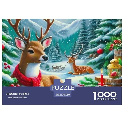 Weihnachtsthema Puzzle 1000 Teile Für Erwachsene Und Kinder Ab 14 Jahren Clevere Rätsel Impossible Game 70x50cm/1000pcs Weihnachtsthema Puzzle 1000 Teile Für Erwachsene Und Kinder Ab 14 Jahren Clevere Rätsel Impossible Game 70x50cm/1000pcs von VFQWPYAJN