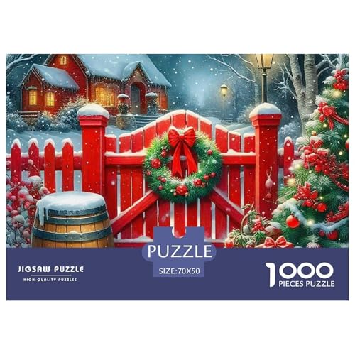 Weihnachtsthema Puzzle 1000 Teile Für Erwachsene Und Kinder Ab 14 Jahren Puzzles-Geschenk Herausforderung Spielzeug 70x50cm/1000pcs Weihnachtsthema Puzzle 1000 Teile Für Erwachsene Und Kinder Ab 14 Jahren Puzzles-Geschenk Herausforderung Spielzeug 70x50cm/1000pcs von VFQWPYAJN