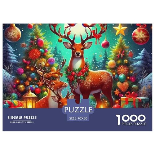 Weihnachtsthema Puzzle 1000 Teile Für Erwachsene Und Kinder Ab 14 Jahren Puzzles-Geschenk Impossible Game 70x50cm/1000pcs von VFQWPYAJN