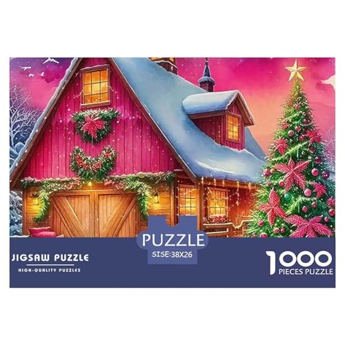 Weihnachtsthema Puzzle 1000 Teile Für Erwachsene Und Kinder Clevere Rätsel Für Pädagogisches Spiel 38x26cm/1000pcs von VFQWPYAJN