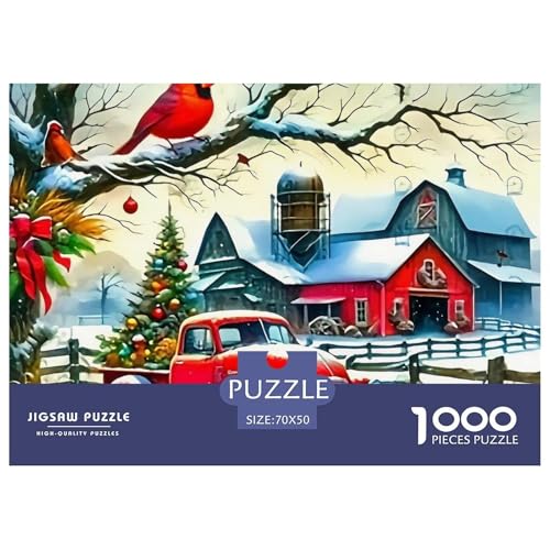 Weihnachtsthema Puzzle 1000 Teile Für Erwachsene Und Kinder Clevere Rätsel Für Pädagogisches Spiel 70x50cm/1000pcs von VFQWPYAJN