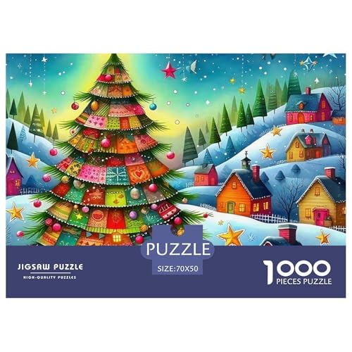 Weihnachtsthema Puzzle 1000 Teile Für Erwachsene Und Kinder Clevere Rätsel Impossible Game 70x50cm/1000pcs von VFQWPYAJN